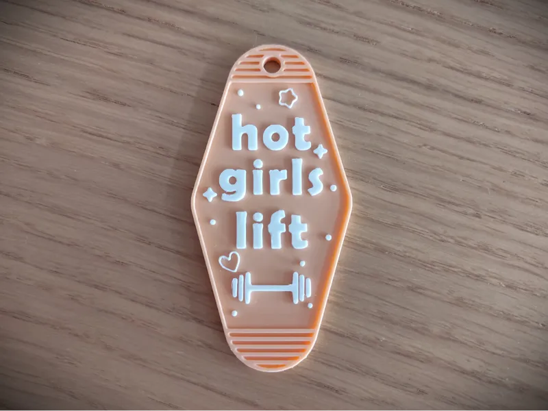 Hot girls lift - keychain