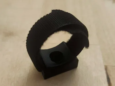 Velcro cable tie mount