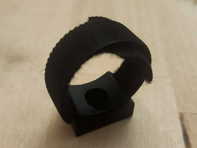 Velcro cable tie mount