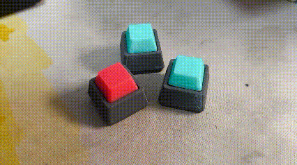 Miniatura 1 do modelo 3D 磁斥力机械手感开机键