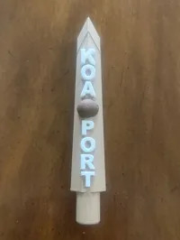 KOA Coconut Porter Tap Handle