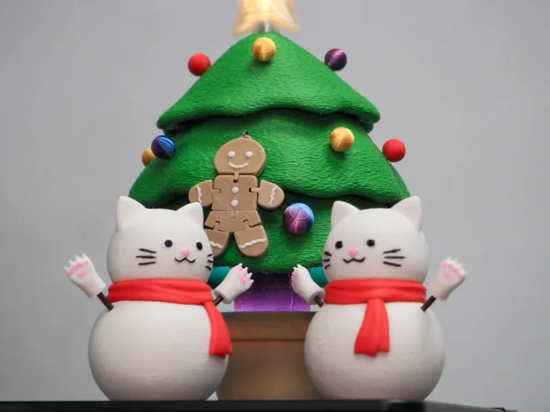 Cat Snowman