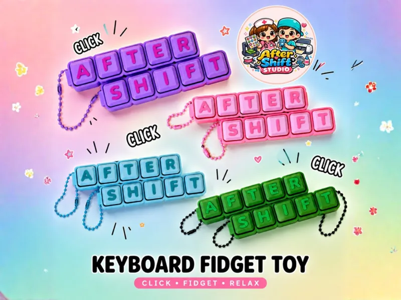 AfterShiftStudio Keyboard Fidget Clicker Toy