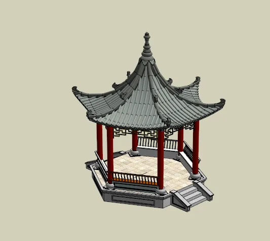 中式古典亭子（Chinese classical pavilion）