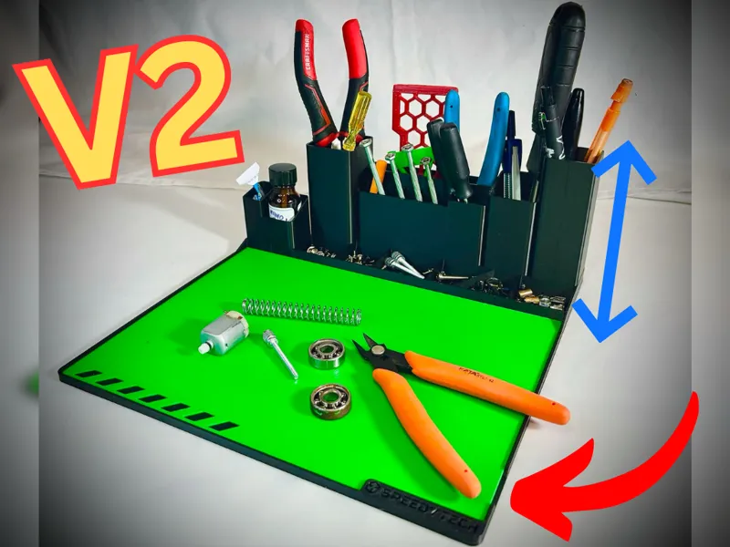 V2 Tool & Tech Mat (with removable tray insert)