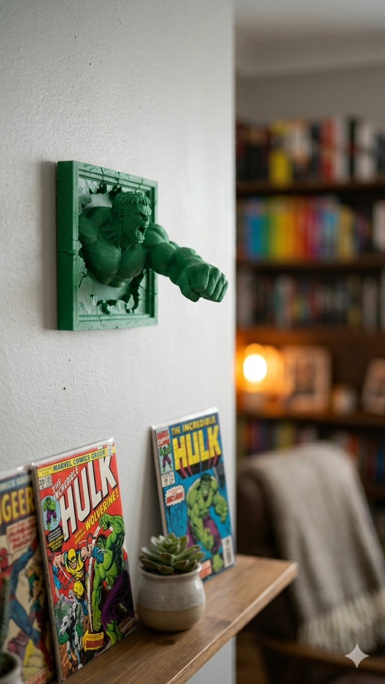 Miniatura 1 do modelo 3D Hulk 3D Wallart