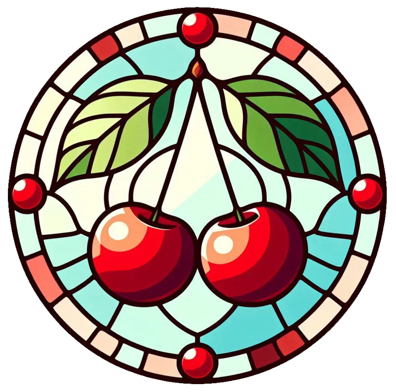 Stained Glass Cherries