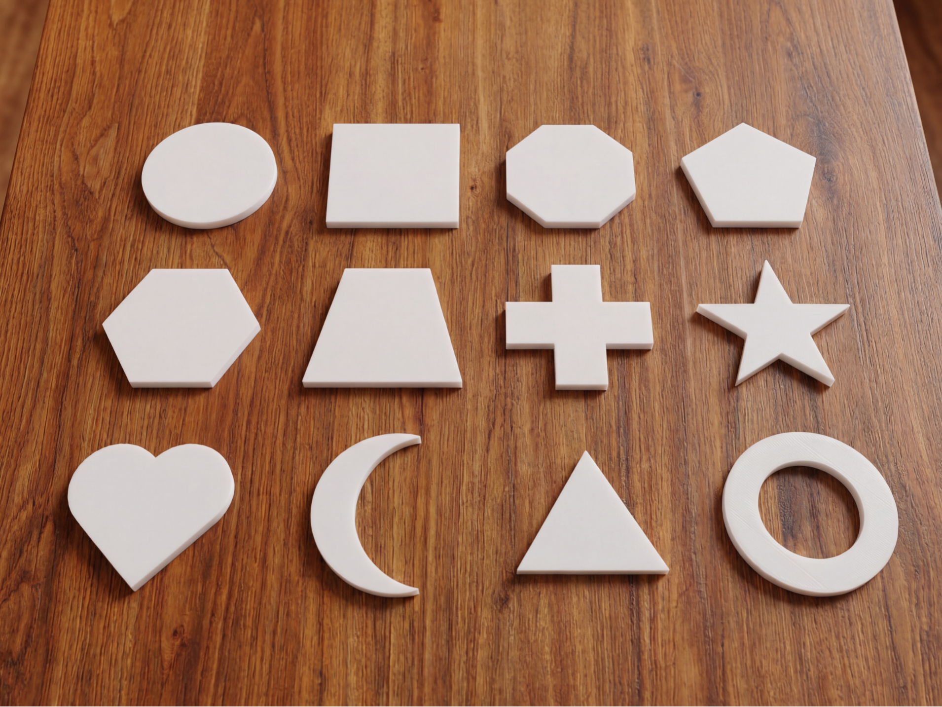 Miniatura 1 do modelo 3D Customizable 2D Shape & Tag Generator