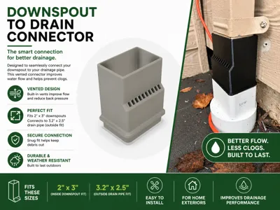 Downspout to Drain connector