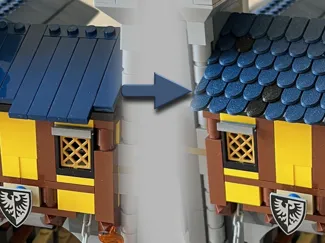 LEG0 Roof shingle 1x2 - brick compatible