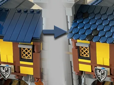 LEG0 Roof shingle 1x2 - brick compatible
