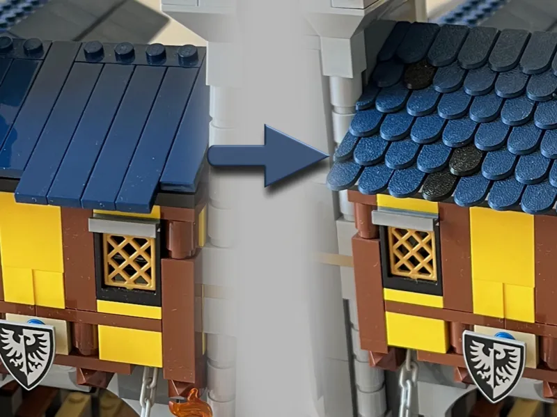 LEG0 Roof shingle 1x2 - brick compatible