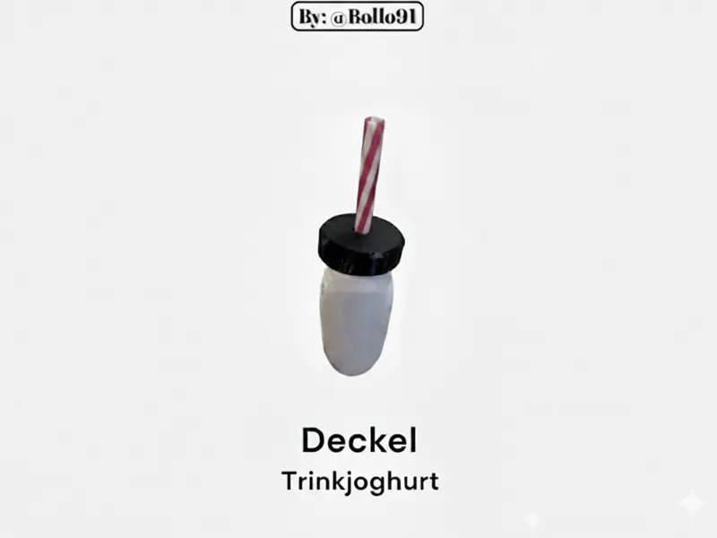 Deckel für Trinkjoghurt Fläschchen 
