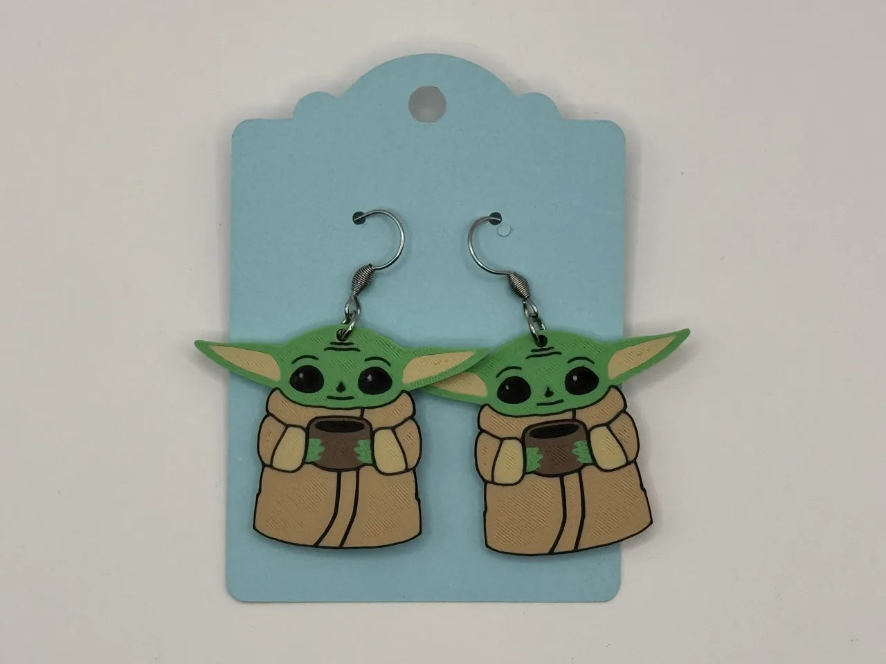 Baby Yoda (Grogu) Earrings view 2