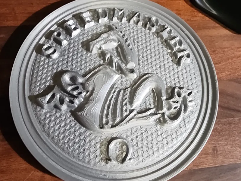 Omega Hippocampus Relief Sculpture