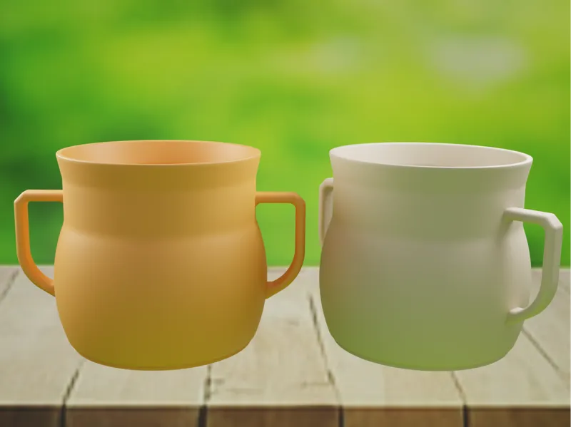 Dual-Handle Mug 3D Model