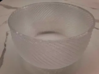Modern translucent bowl
