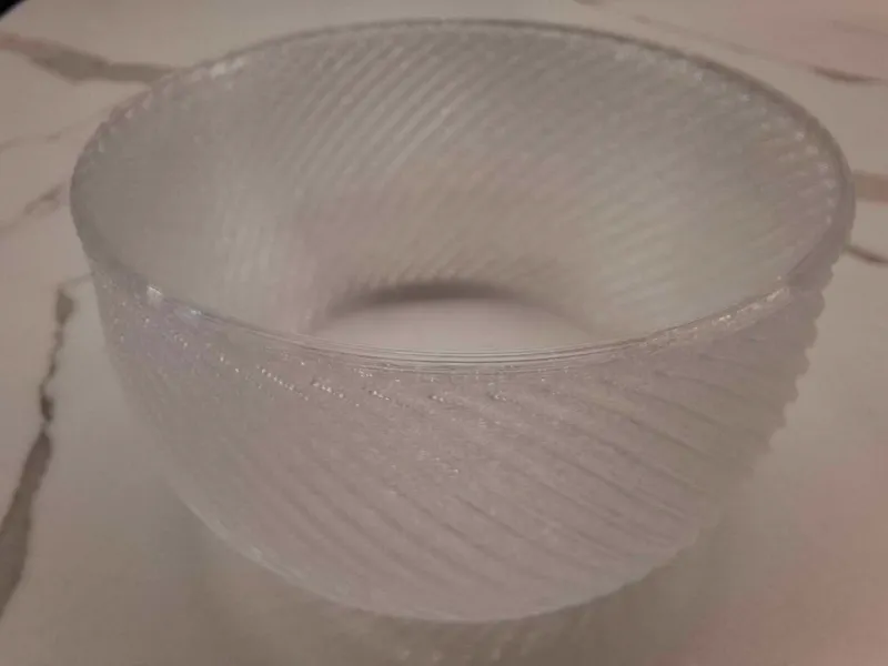 Modern translucent bowl