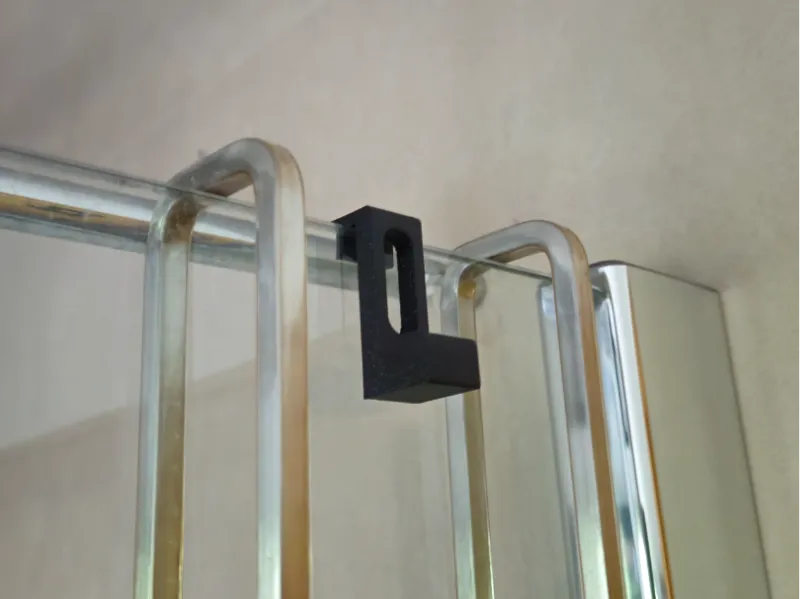 Towel holder for 8mm thick glass (4 grams)