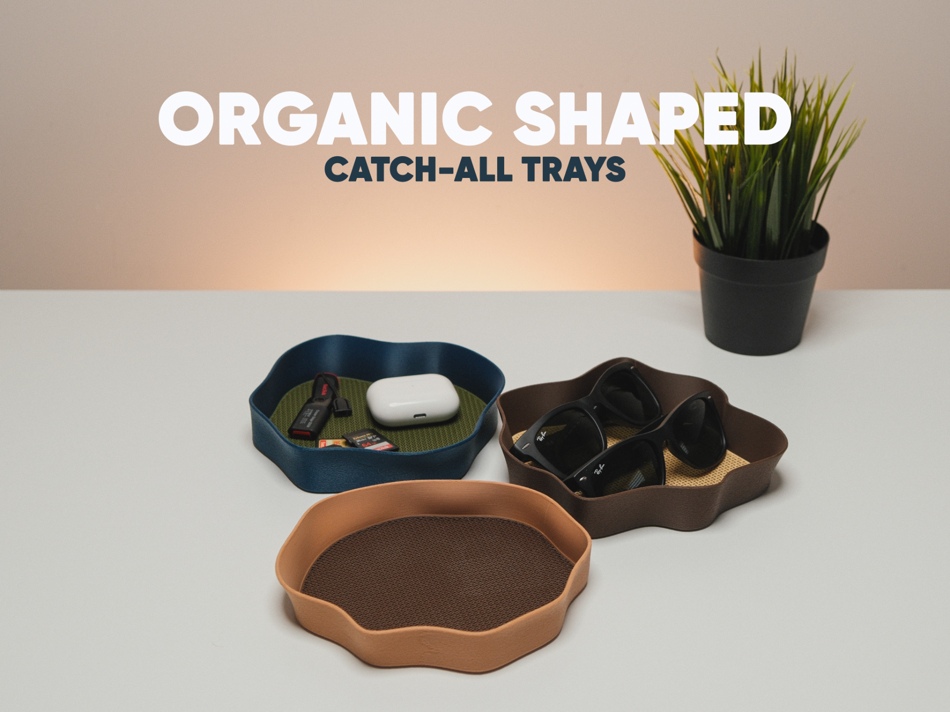 Organic Shaped Catch All Trays (3 Shapes)