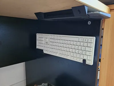 Under-Desk Side Keyboard Holder (Split)