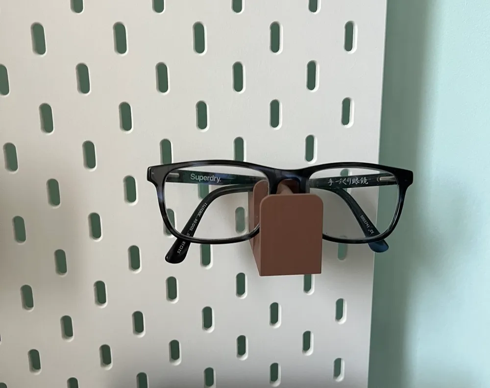 Compact eyeglasses holder Ikea Skadis/Skädis compatible Remixed by
