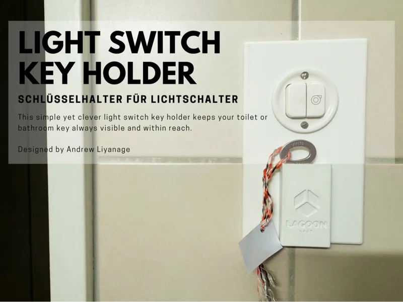 Light Switch Key Holder – Child Safety Key Mount