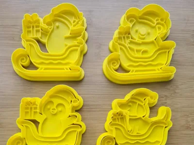 Christmas animal cookie cutters
