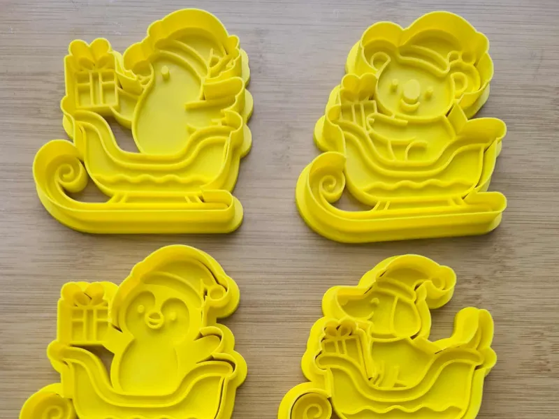 Christmas animal cookie cutters