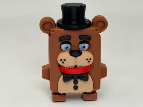 Tapa o cubierta: Freddy Fazbear - Fortnite Sprite Back Bling — referencia de MakerWorld