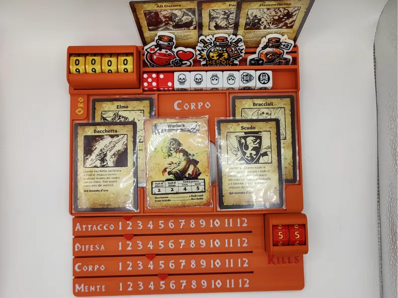 Tavola Giocatore per Heroquest