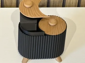 Rangement pour coton tiges et disques démaquillant