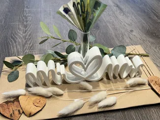 Mr & Mrs Wedding Sign with Heart