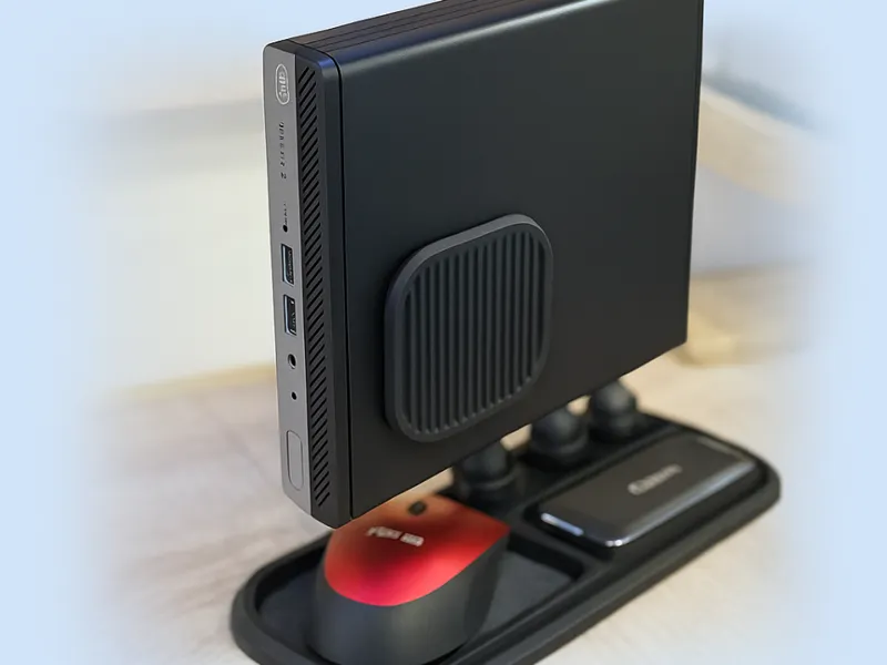Vase stand for mini PC