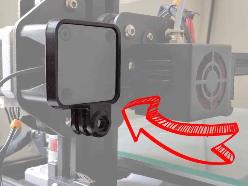Creality CR-10 X-Axis GoPro Mount