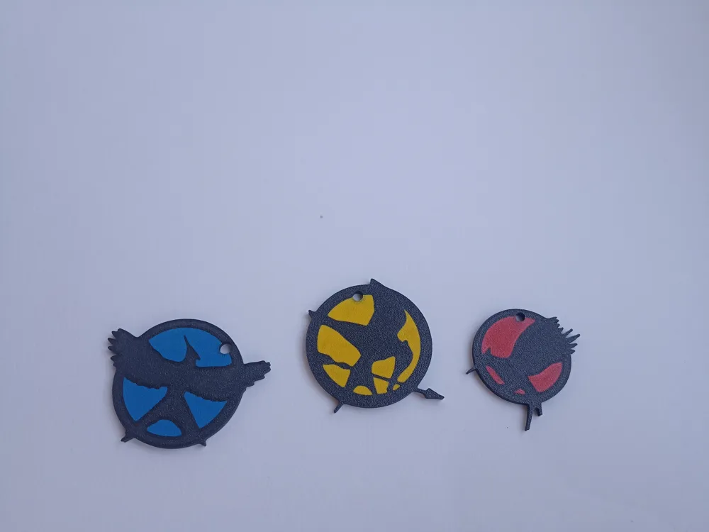Mockingjay Keychains keychain mockingjay logo brooch Hunger Games. - Free 3D Print Model ...