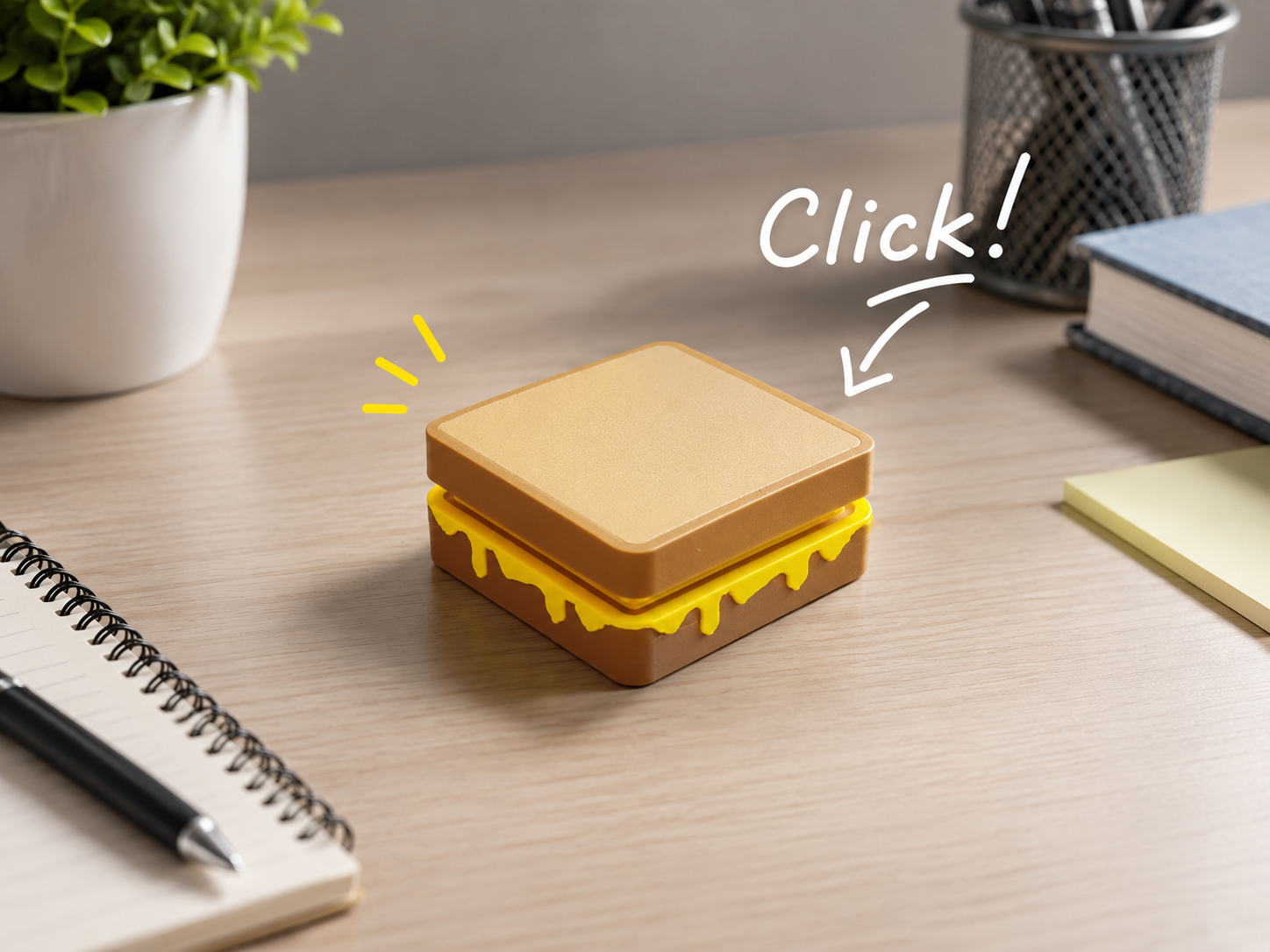 Miniatura 2 do modelo 3D Click Toast