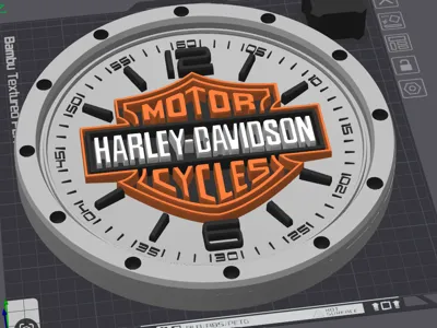 Harley Davidson clock