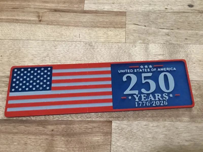 250 anniversary bookmark