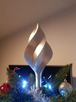 Spiralize christmas tree topper