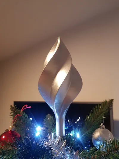 Spiralize christmas tree topper