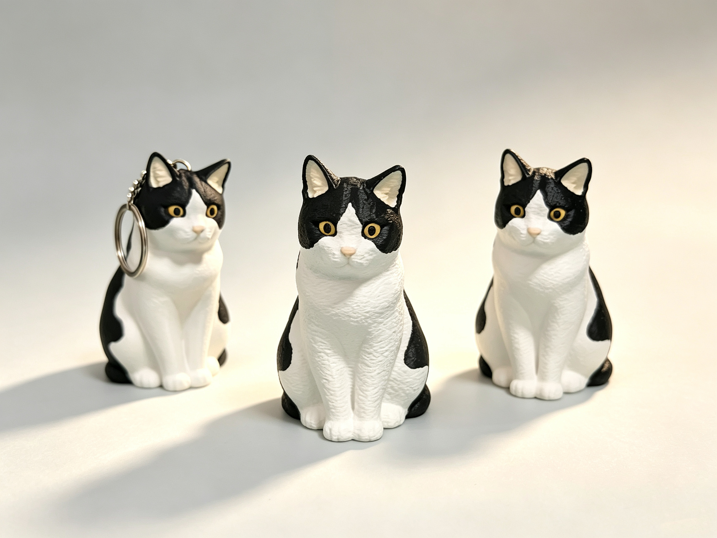 Miniatura 2 do modelo 3D 仿真牛奶猫摆件—糖果