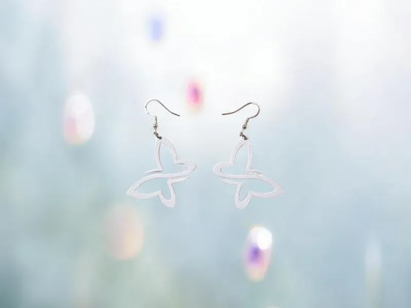 Butterfly lines earrings