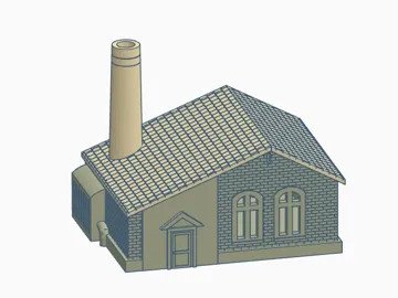 Accesorio para boquillas: N Scale Small Industrial Building. Model Railway — vista de referencia 3