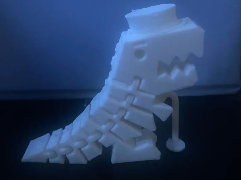 Flexy Rex with a Hat and Cane