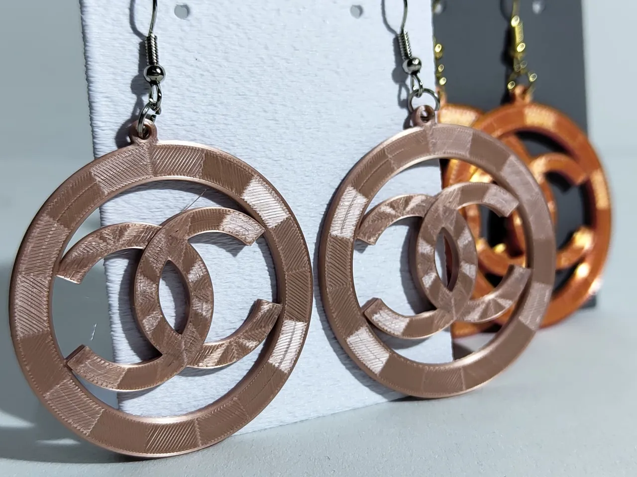 Inspired by Chanel style earrings jewelry V3 view 3