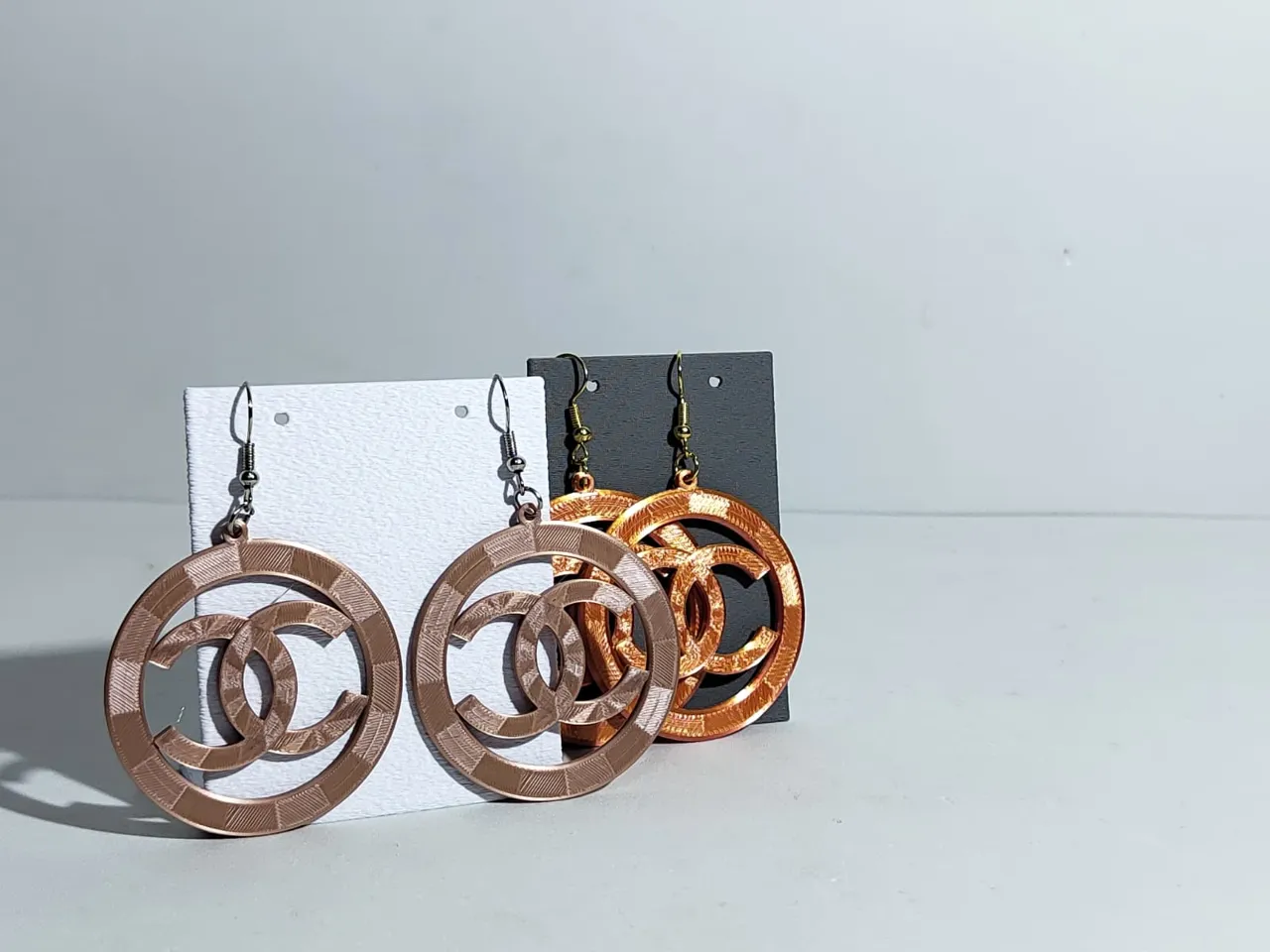 Inspired by Chanel style earrings jewelry V3 view 2