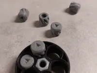 Print by object 0.16mm layer, 2 walls, 15% infill, 10 pieces