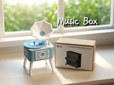Record player music box (k014)