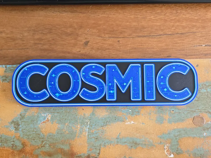 Cosmic display logo